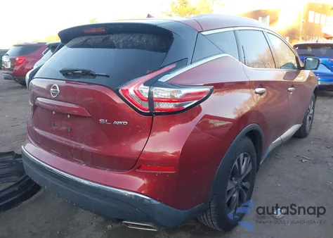 2015 Nissan Murano Sl from USA, damaged, VIN 5N1AZ2MH6FN289916